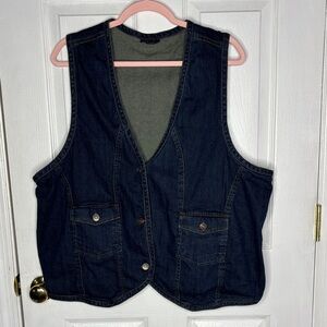 Bay Studio Dark Blue Denim Vest